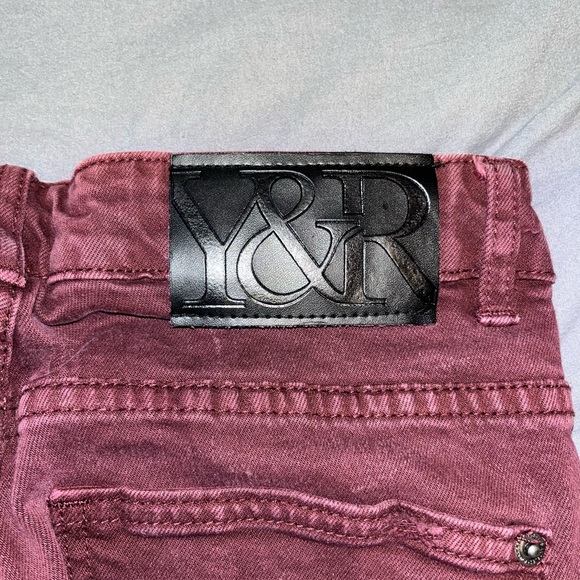 Young and Reckless Ripped Maroon Slim Fit Jeans - Picture 4 of 6